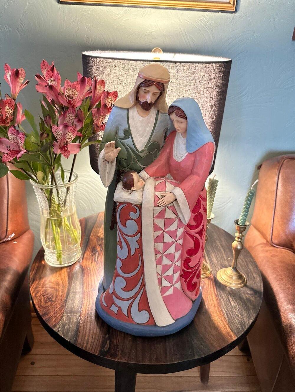 Jim Shore 2012 Holiday Living Collection Holy Night Figure 18” Jesus Mary Joseph